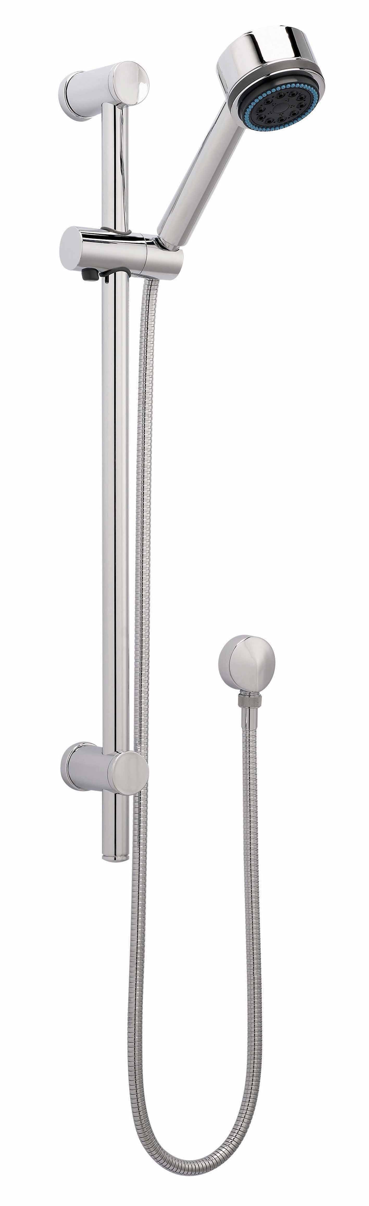 nuie Chrome Shower Slide Rail Kit