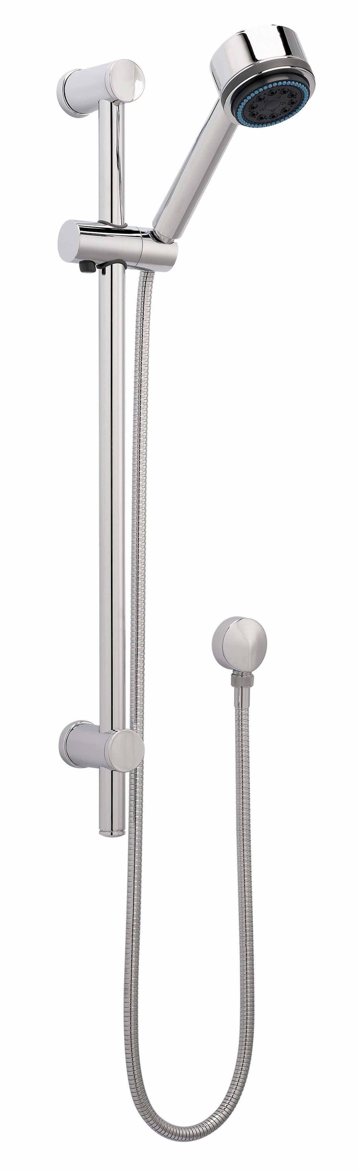 nuie Chrome Shower Slide Rail Kit