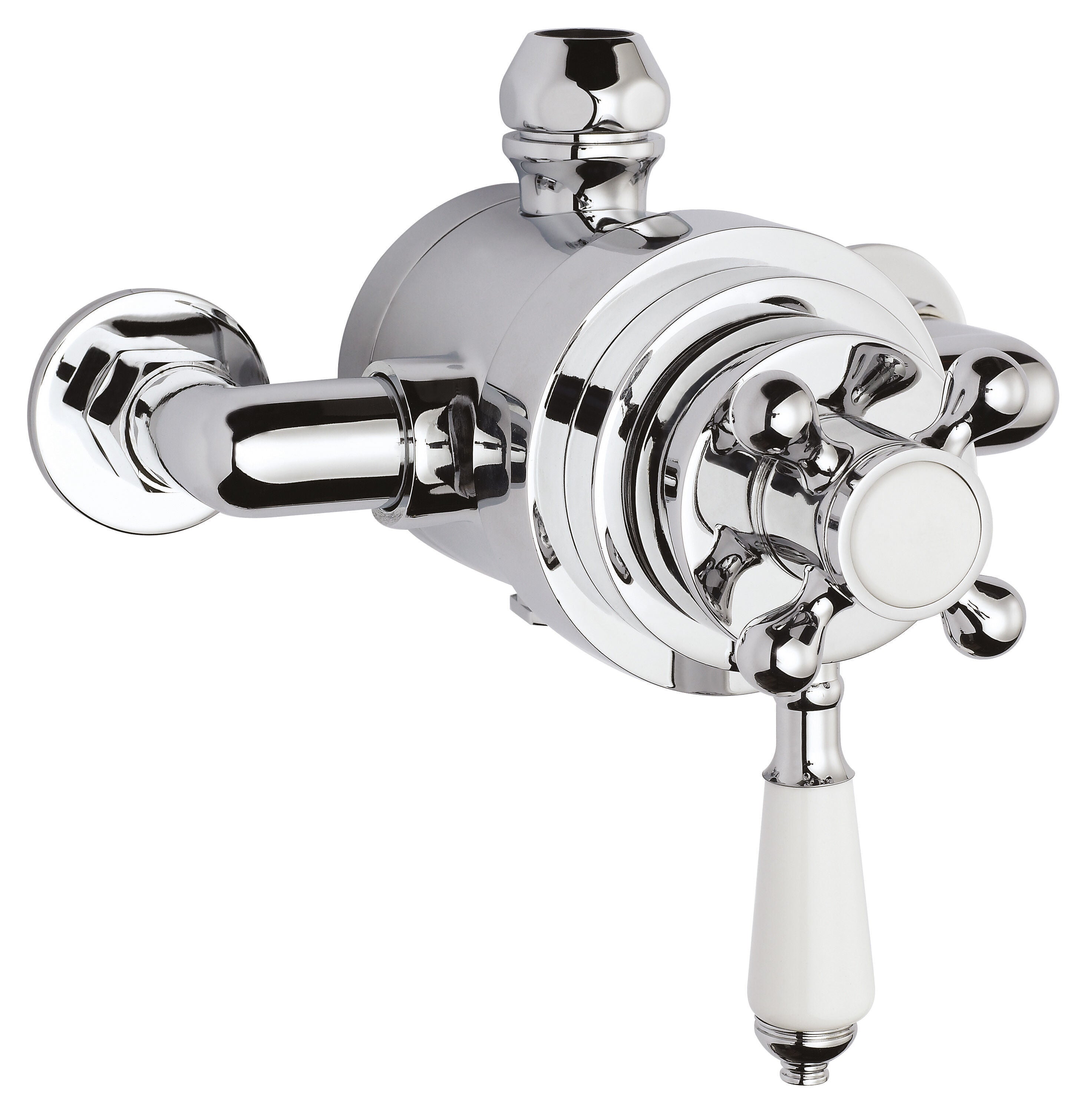 nuie Victorian Chrome Dual Thermostatic Shower Valve