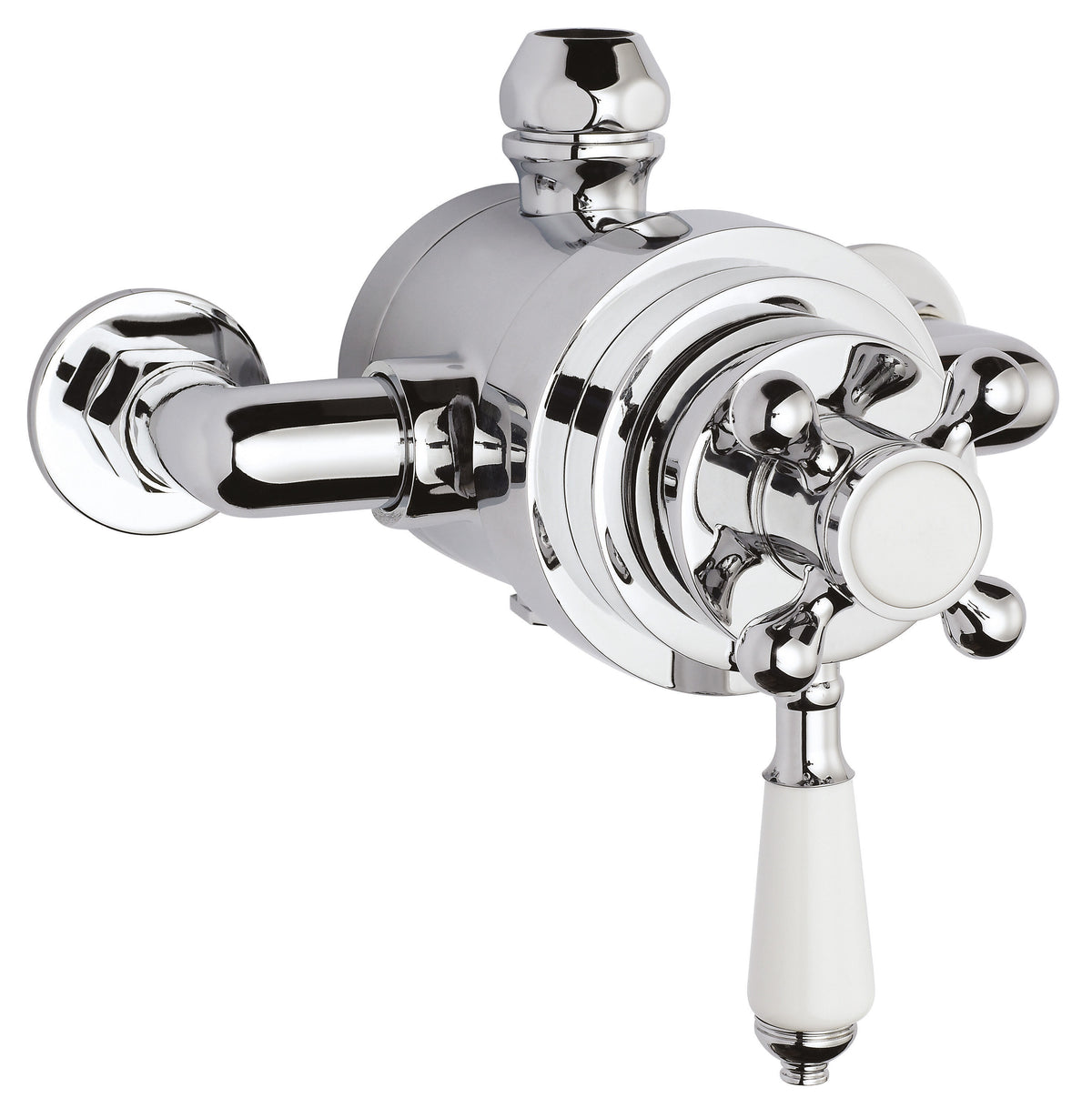 nuie Victorian Chrome Dual Thermostatic Shower Valve
