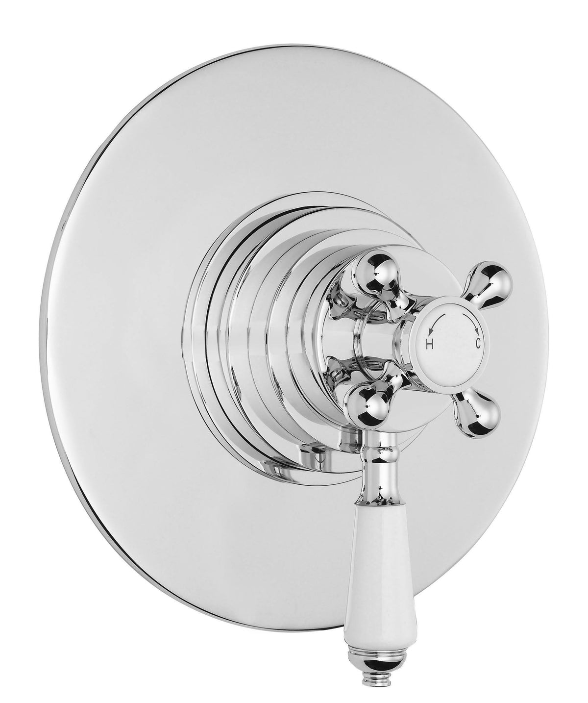 nuie Victorian Chrome Dual Thermostatic Shower Valve