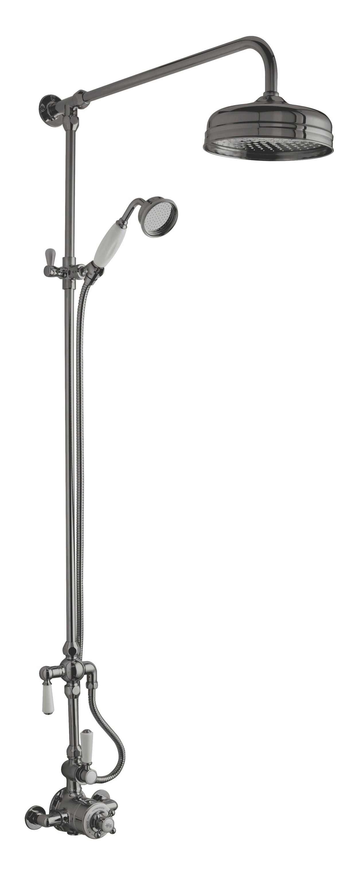 Old London Traditional Shower Kit With Head and Handset