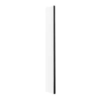 Matt Black 1600mm Walk-In Shower Enclosure with Stone Shower Tray