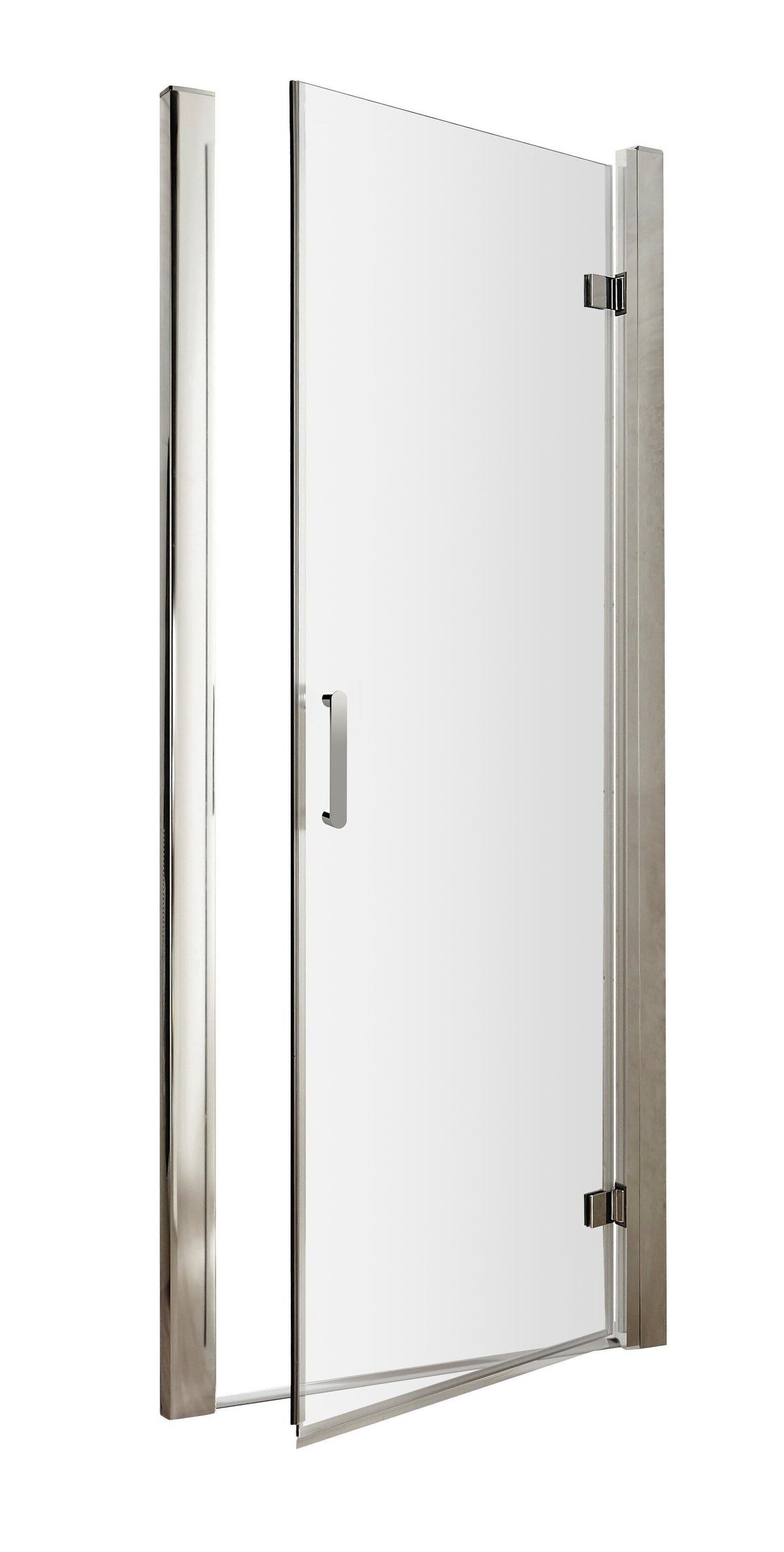 Hudson Reed Pacific 800mm Hinged Shower Door - D Shape Handle