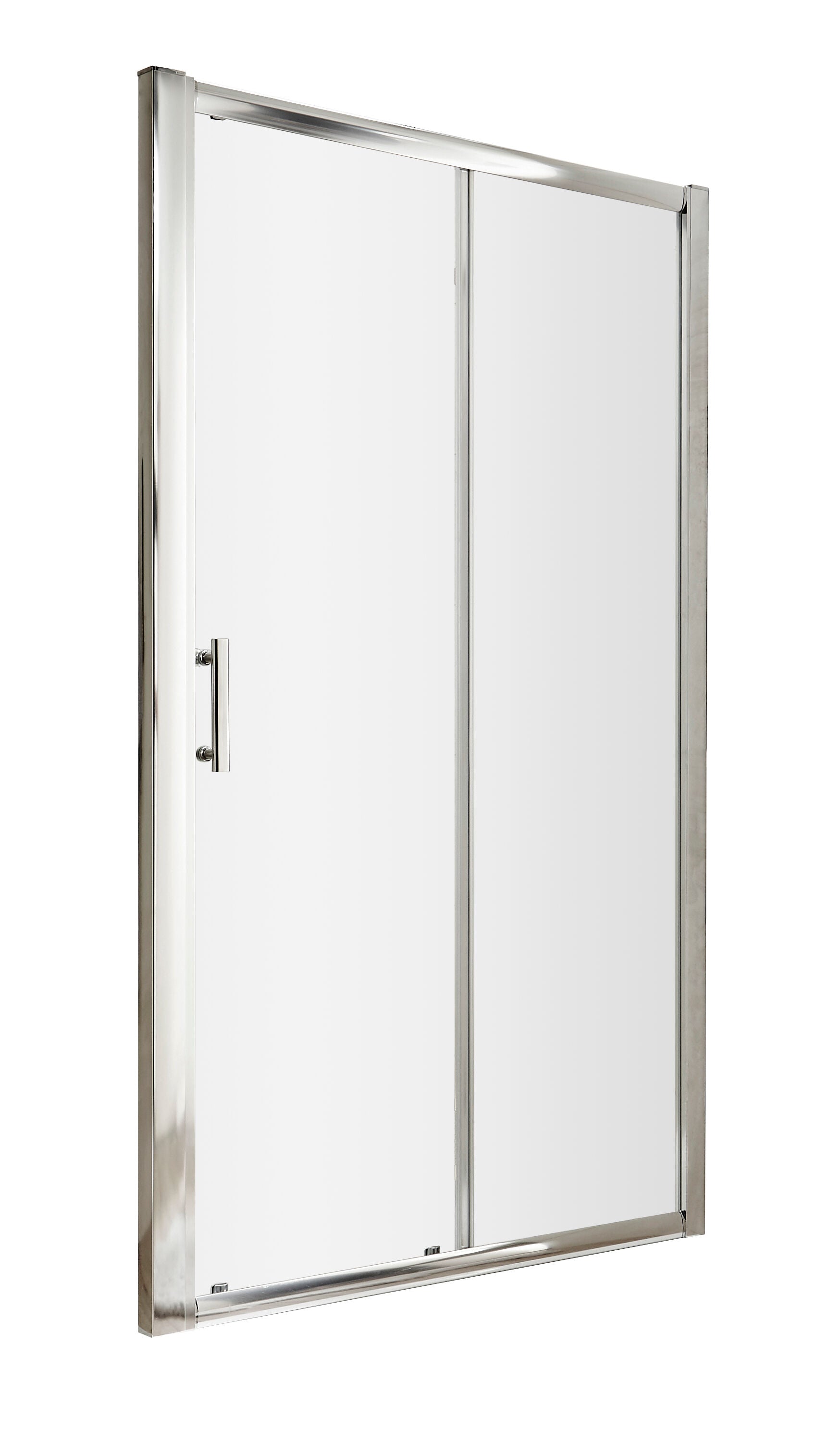 Hudson Reed Pacific 1400mm Chrome Sliding Shower Door - Square T Shape Handle