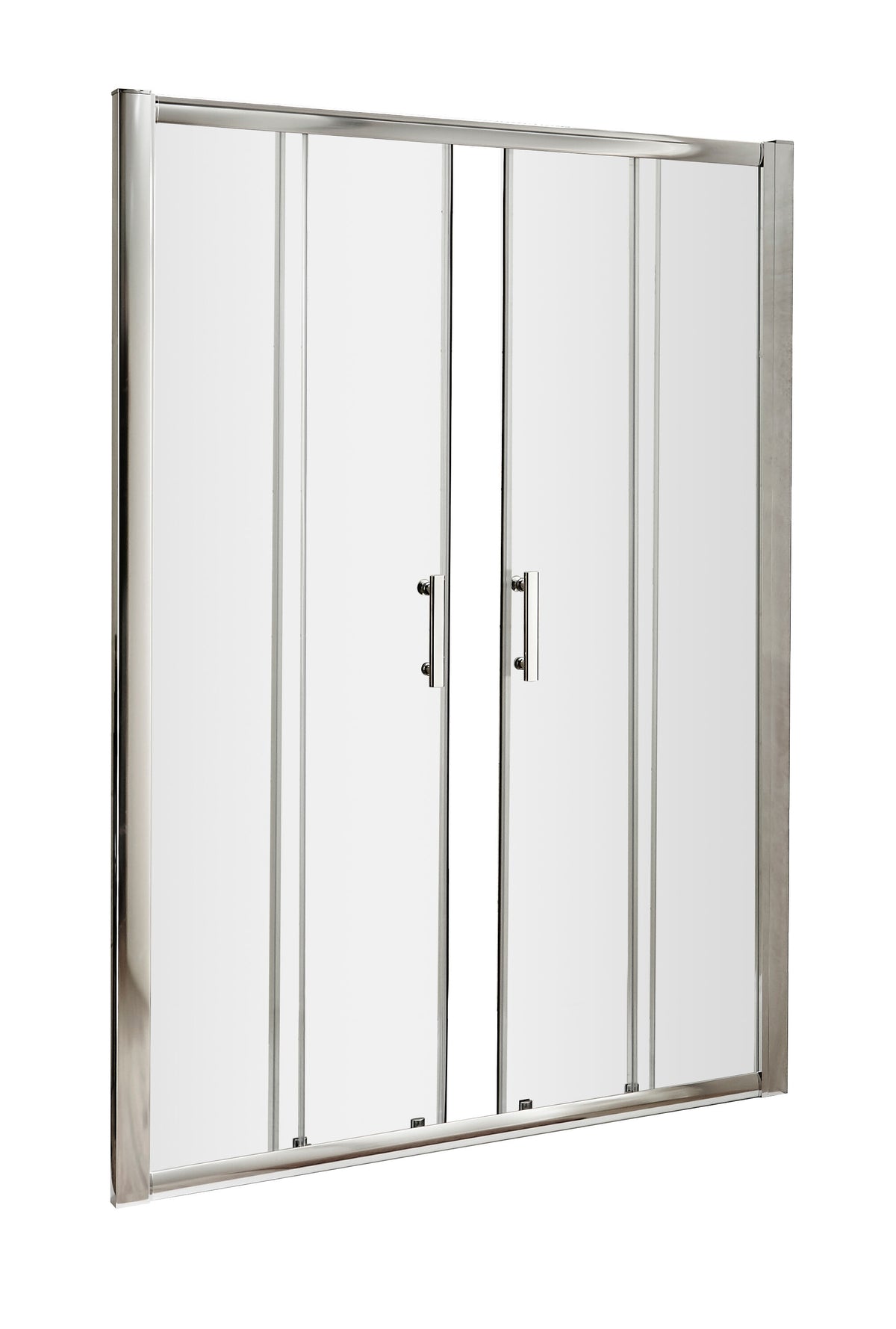 Nuie Hudson Reed Pacific 1700mm Double Sliding Shower Door - Square T Shape Handle