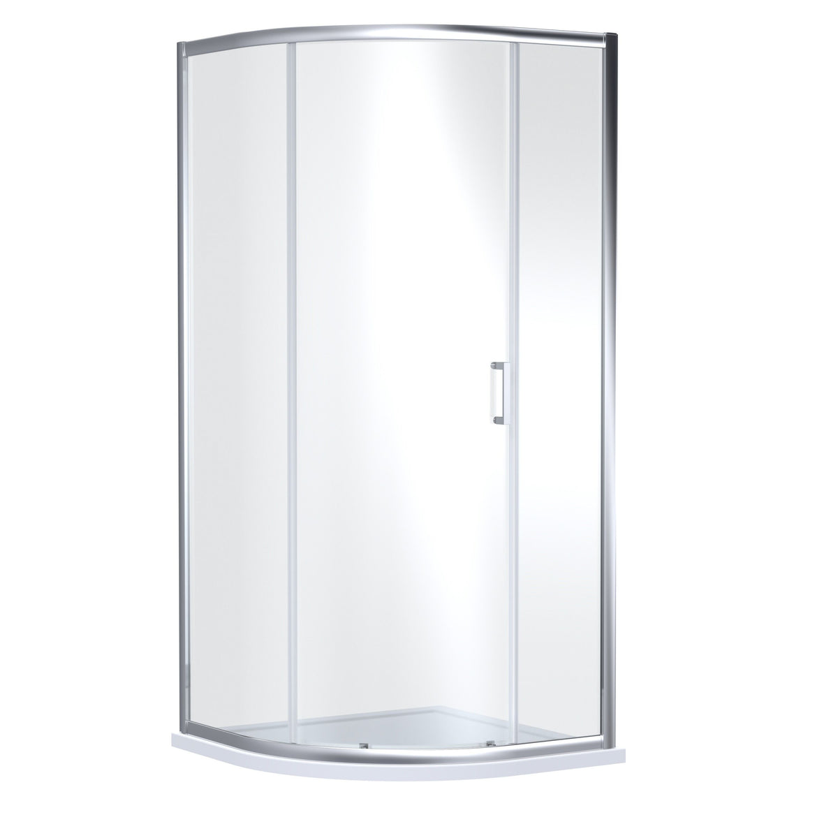 Nuie Lucie 900mm Single Entry Curved Shower Enclosure