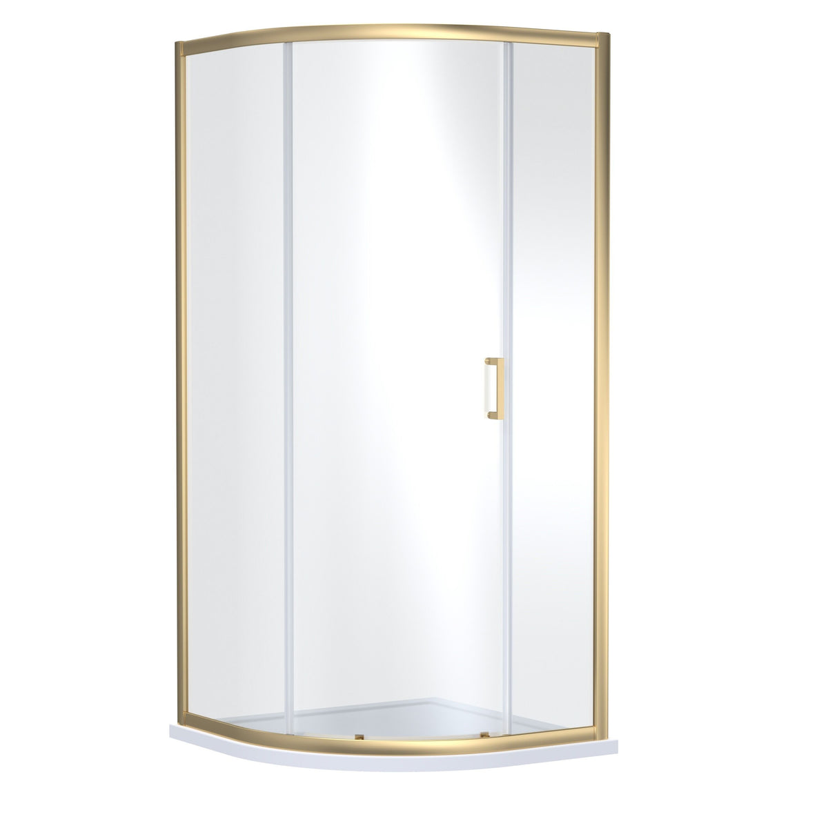 Nuie Lucie 900mm Single Entry Curved Shower Enclosure