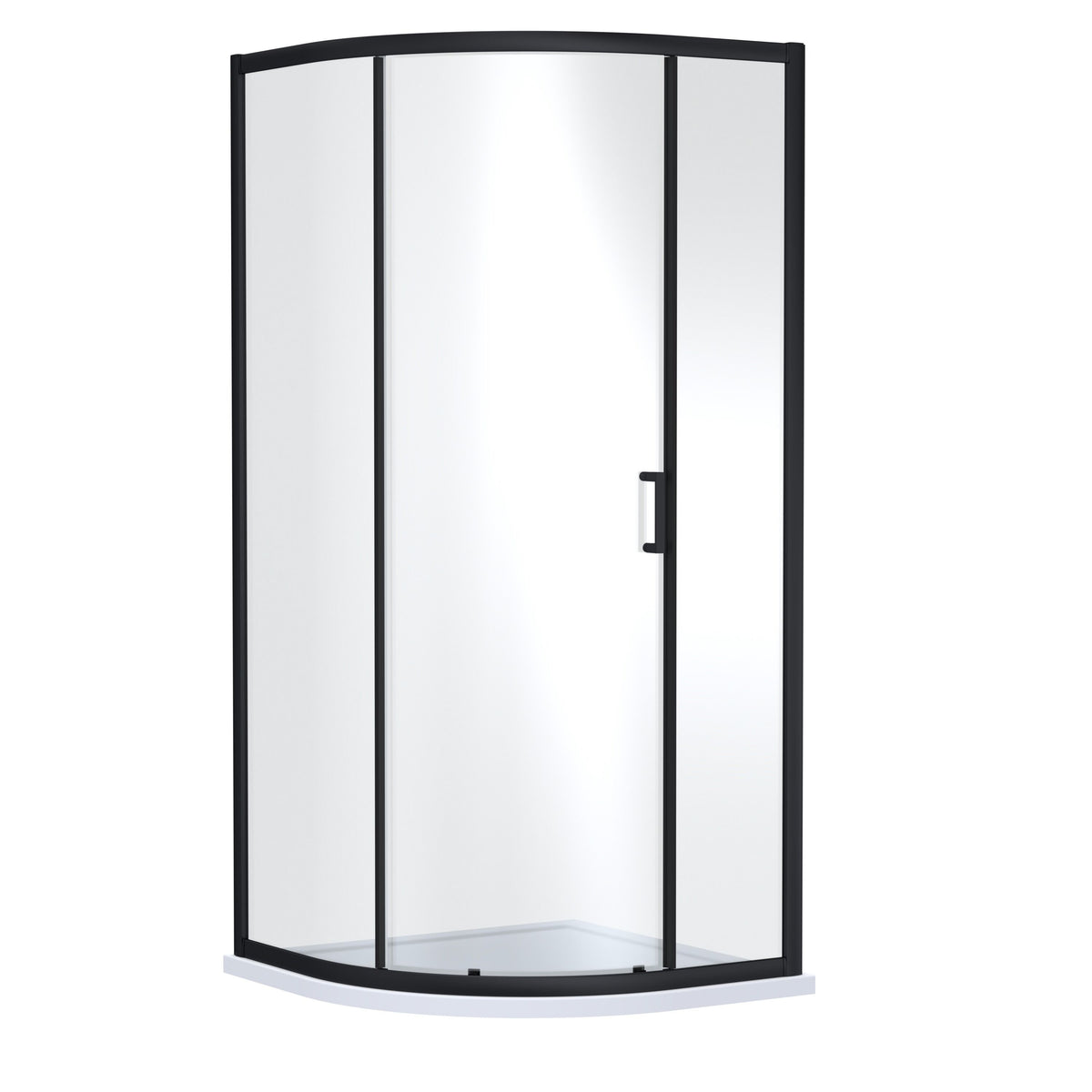 Nuie Lucie 900mm Single Entry Curved Shower Enclosure