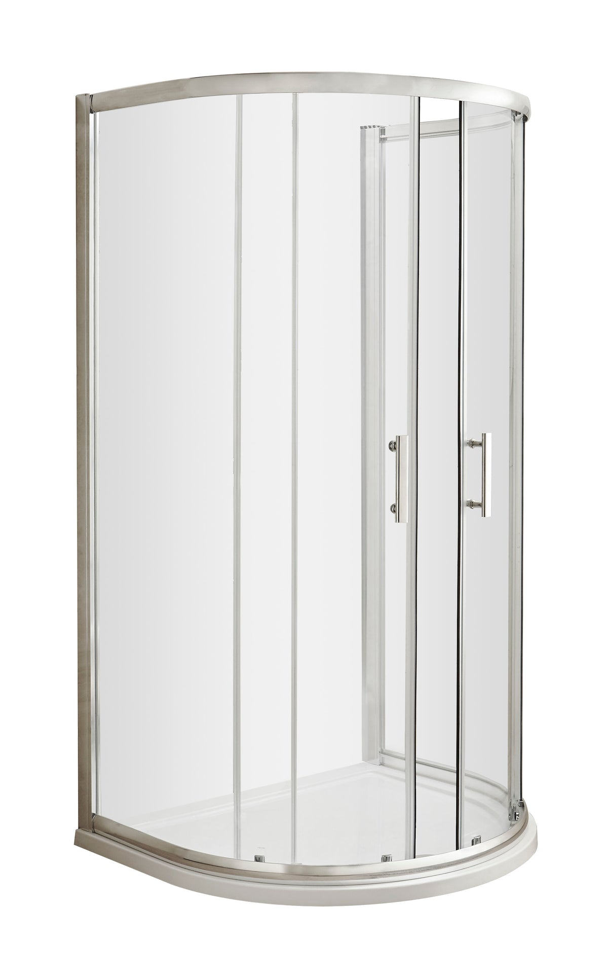 Hudson Reed Pacific 1050mm D Shape Shower Enclosure - Square T Shape Handle