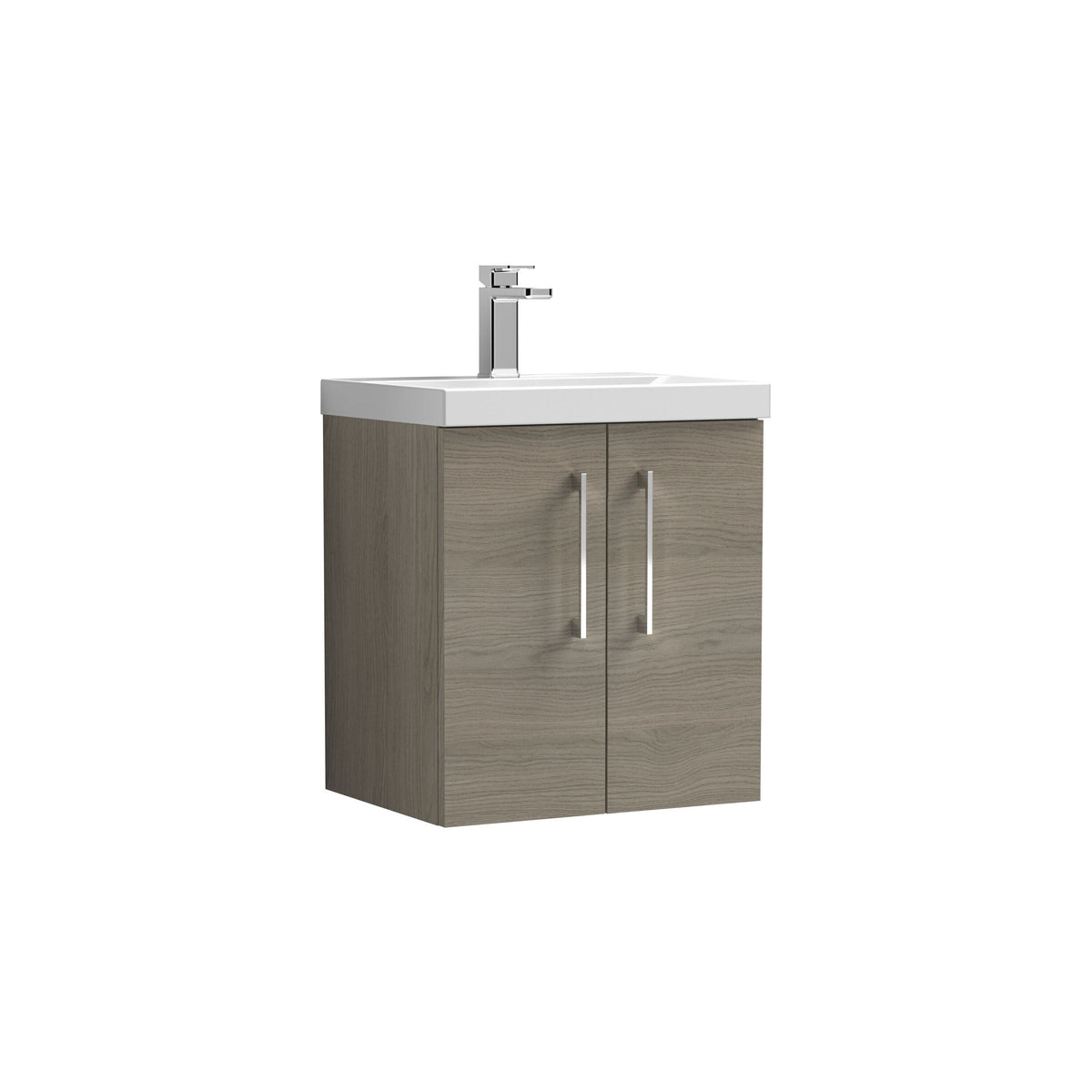 Nuie Arno 500mm 2 Door Wall Hung Vanity Unit With Thin Edge Basin