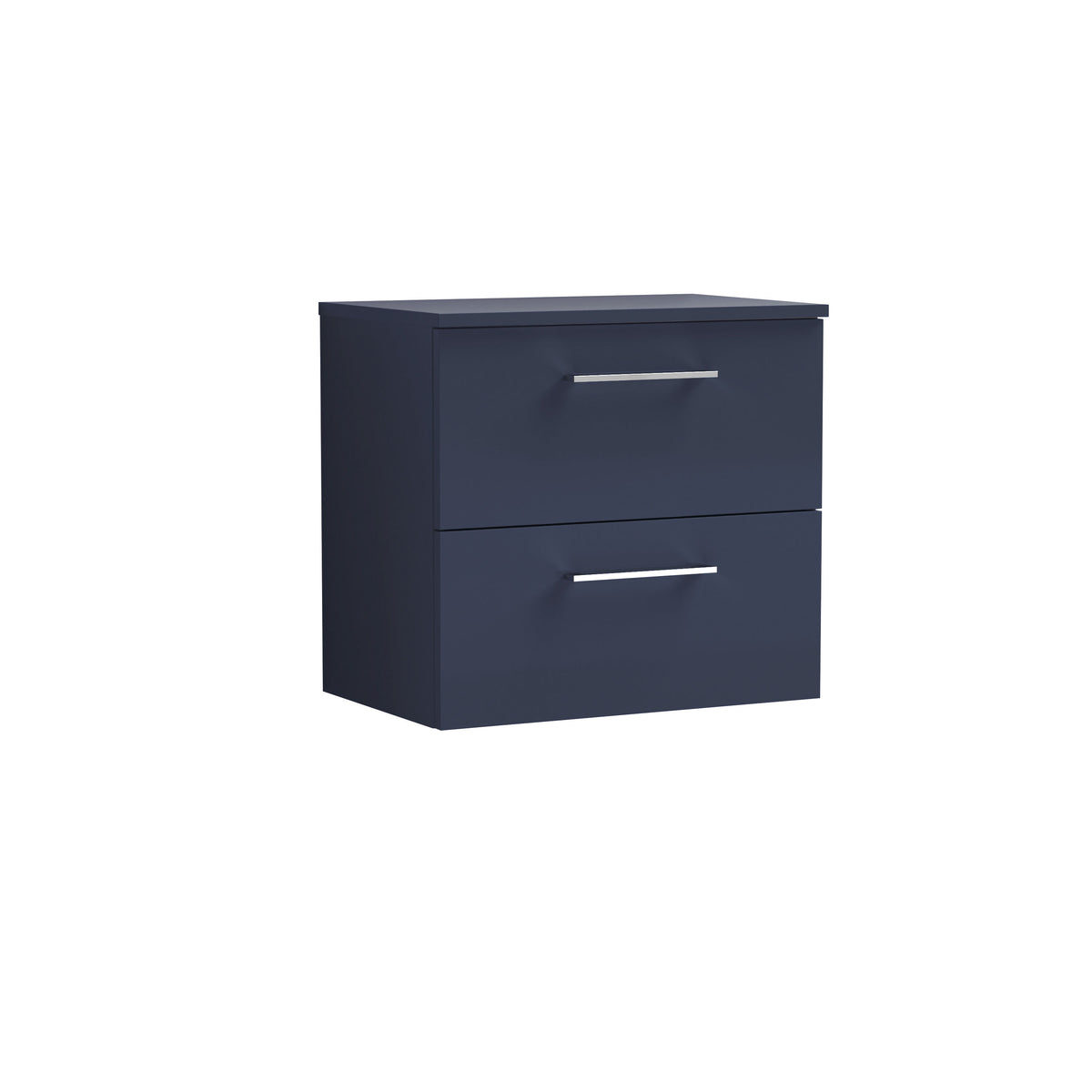 Nuie Arno 600mm 2 Drawer Wall Hung Vanity Unit With Co-ordinating Worktop