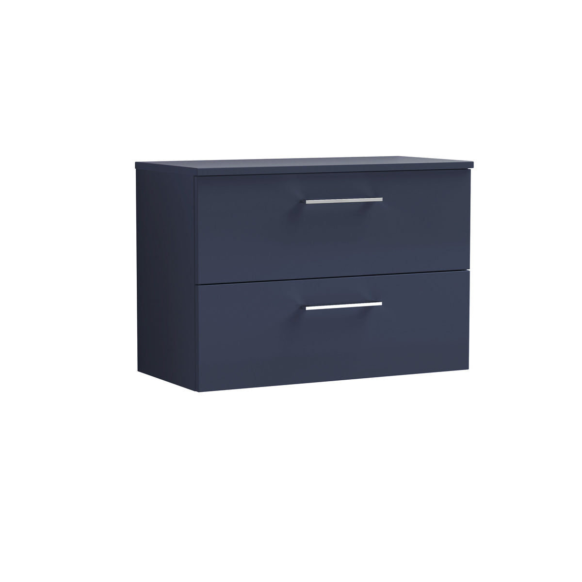 Nuie Arno 800mm 2 Drawer Wall Hung Vanity Unit With Co-ordinating Worktop