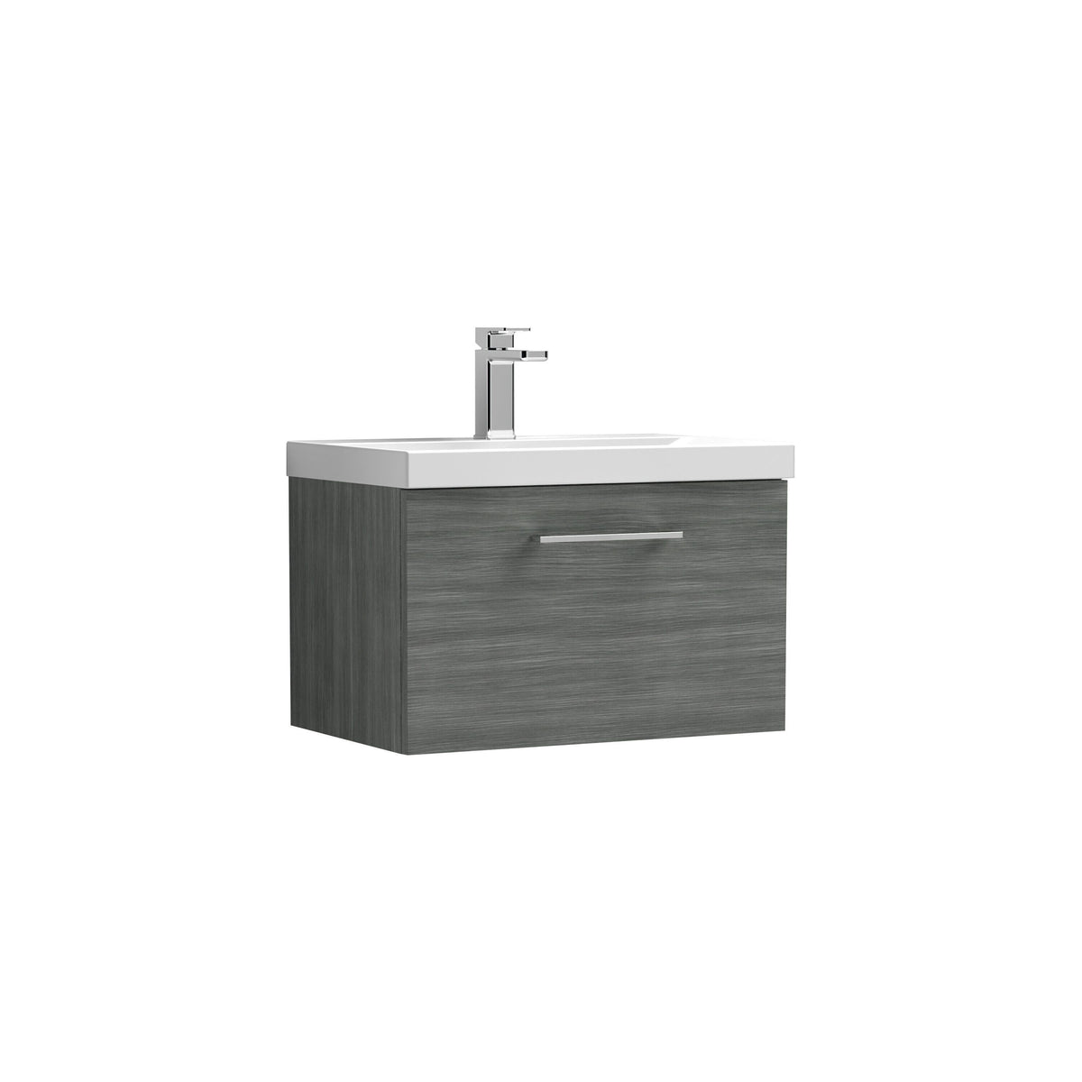 Nuie Arno 600mm 1 Drawer Wall Hung Vanity Unit With Basin