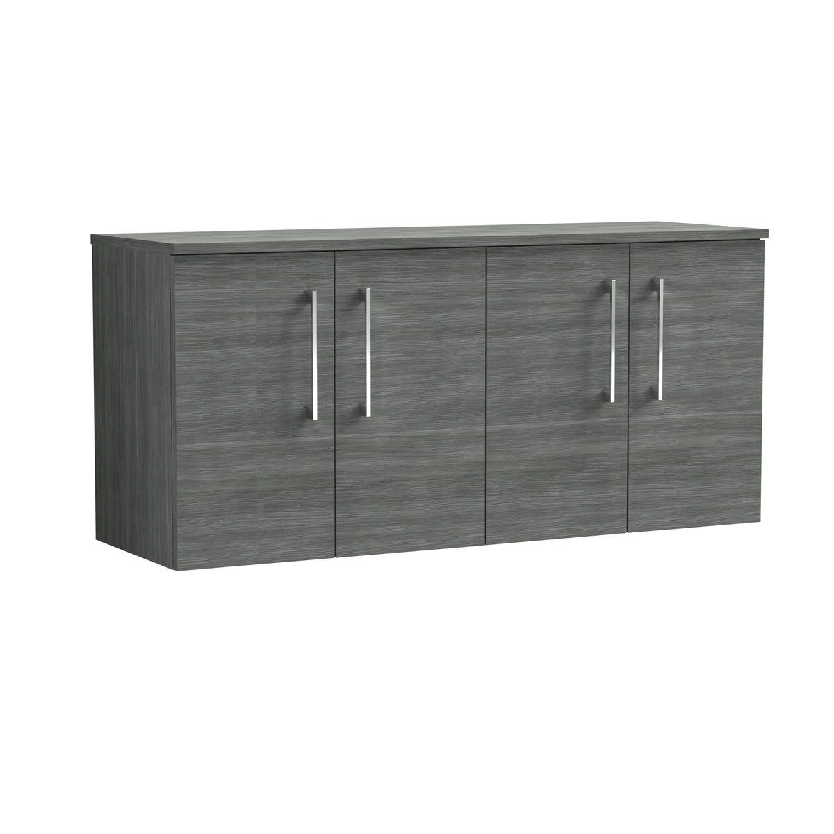 Nuie Arno 1200mm 2 Door Wall Hung Vanity Unit With Co-ordinating Worktop