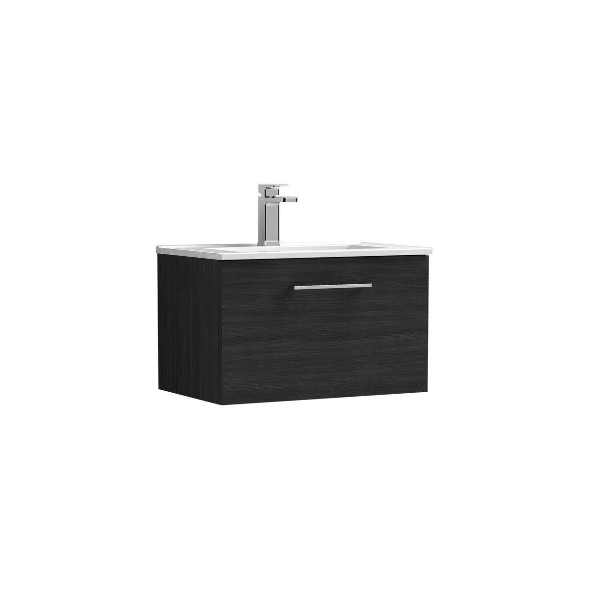 Nuie Arno 600mm 1 Drawer Wall Hung Vanity Unit With Minimalist Basin