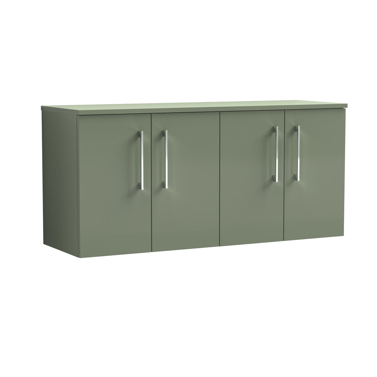 Nuie Arno 1200mm 2 Door Wall Hung Vanity Unit With Co-ordinating Worktop