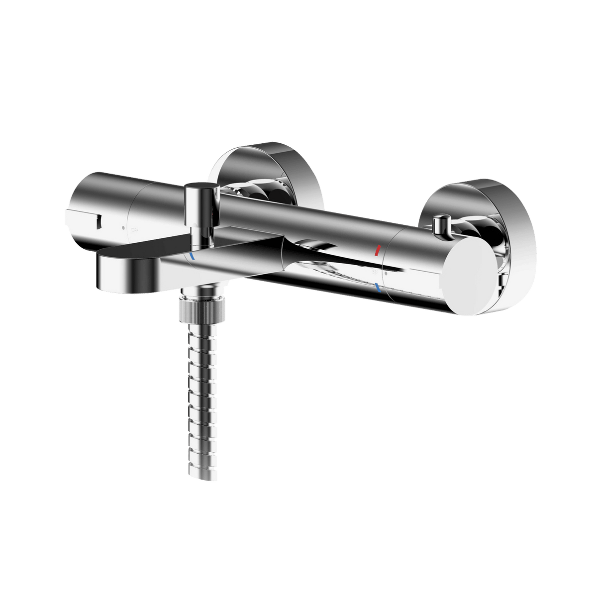nuie Arvan Chrome Wall Mounted Bath Shower Mixer
