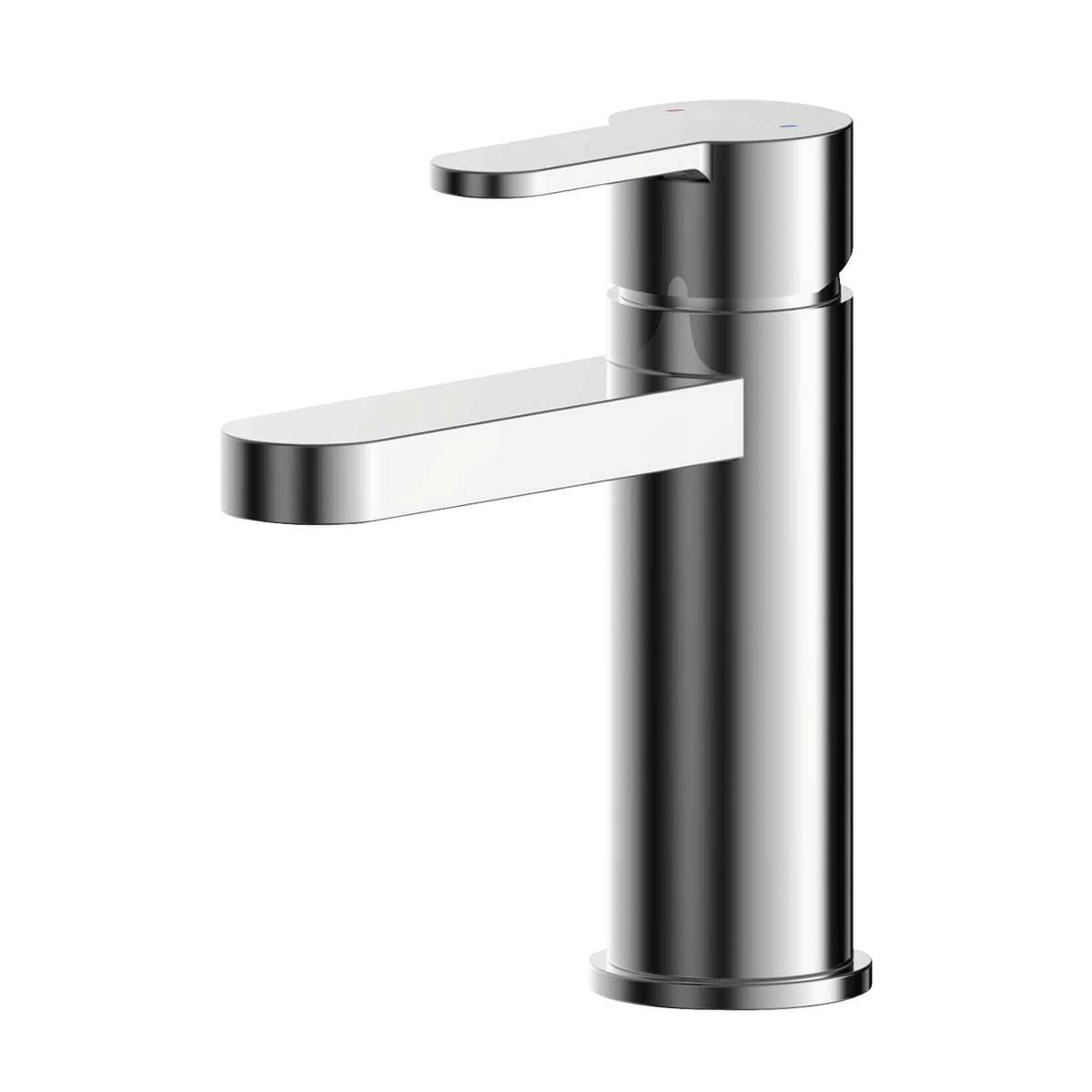 nuie Arvan Chrome Mono Basin Mixer With Push Button Waste