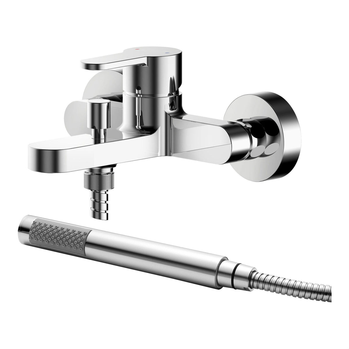 Nuie Arvan Wall Mounted Bath Shower Mixer With Kit