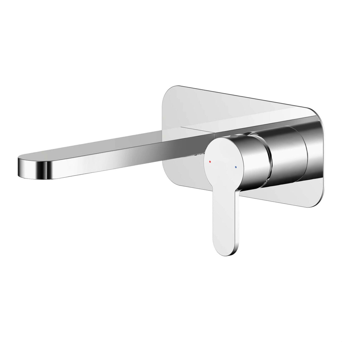 Nuie Arvan Wall Mounted Basin Mixer 2 Tap Hole With Plate