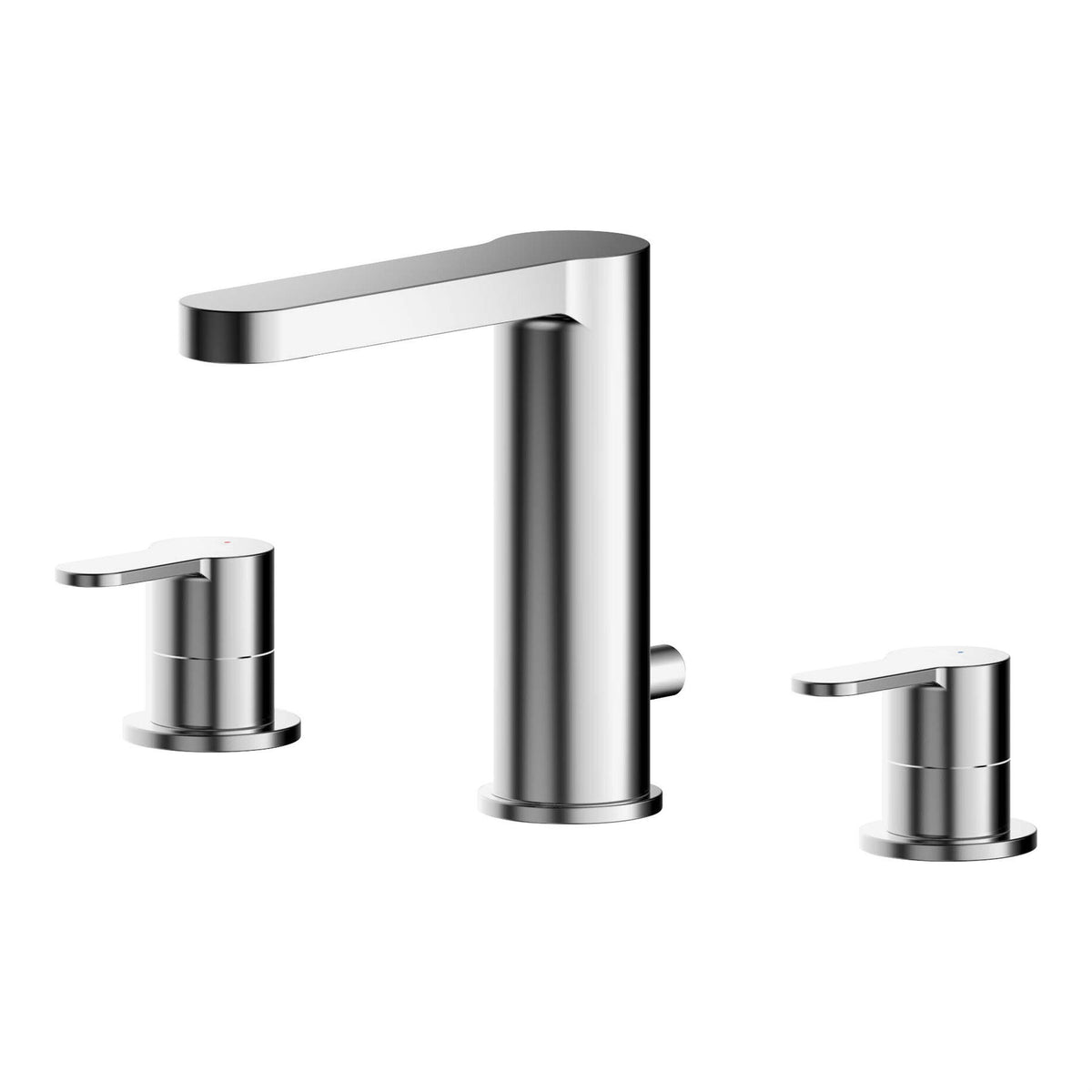 Nuie Arvan 3 Tap Hole Basin Mixer With Pop Up Waste