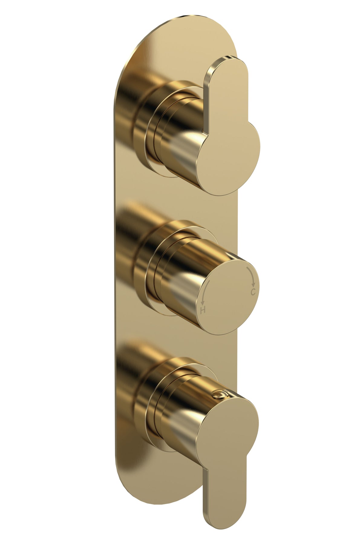 Nuie Arvan Triple Thermostatic Shower Valve With Diverter