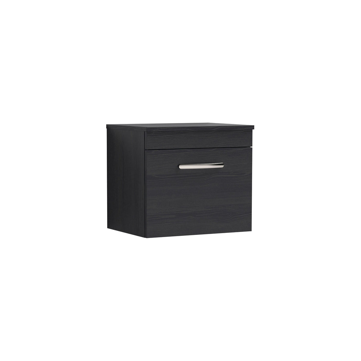 Nuie Athena 500mm 1 Drawer Wall Hung Vanity Unit With Co-ordinating Worktop