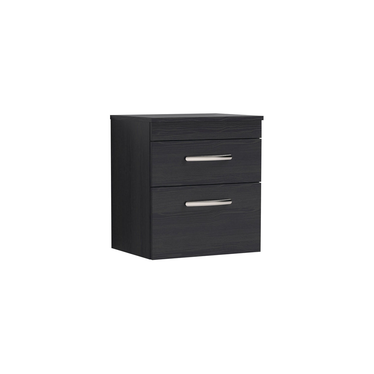 Nuie Athena 500mm 2 Drawer Wall Hung Vanity Unit With Co-ordinating Worktop