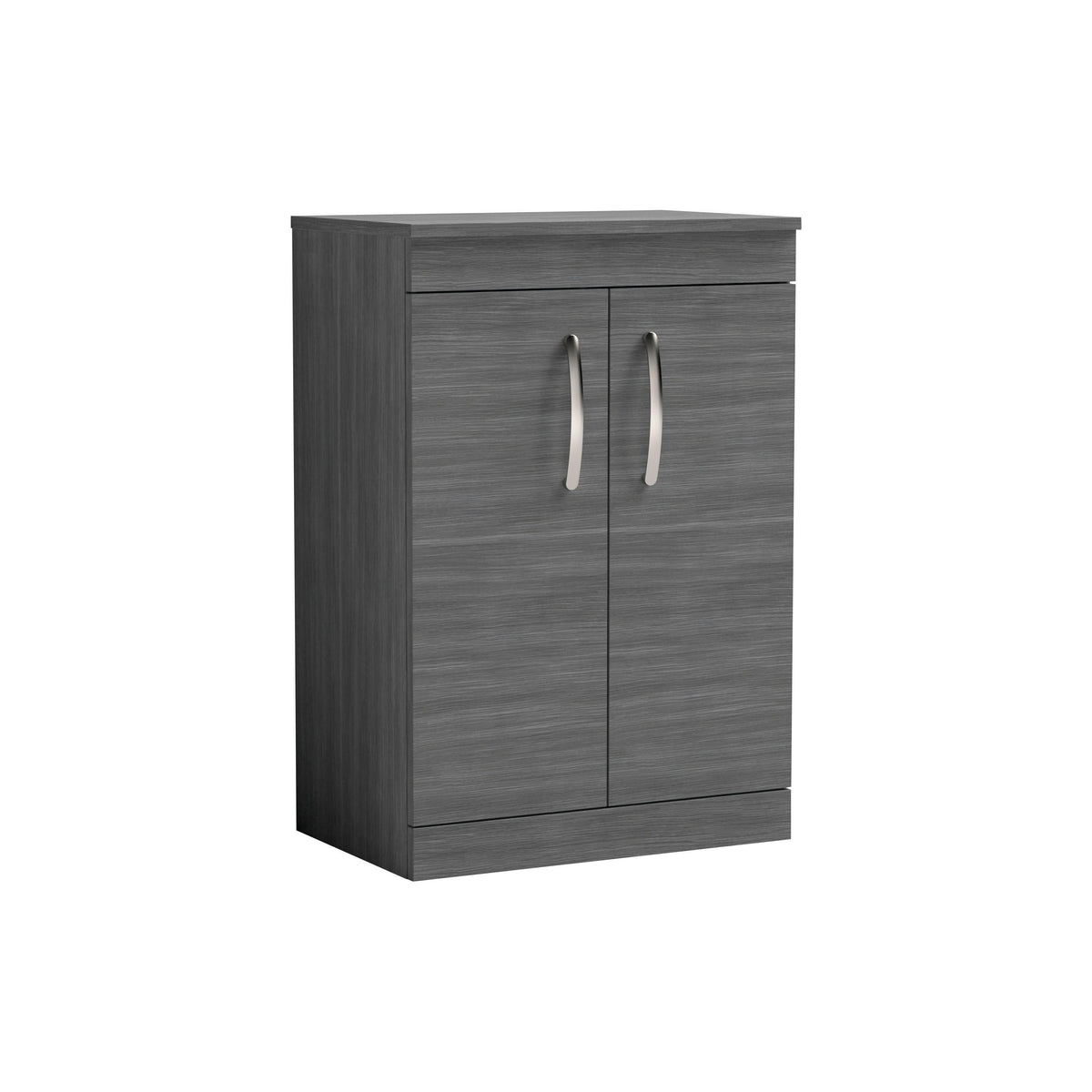Nuie Athena 600mm 2 Door Floor Standing Vanity Unit With Co-ordinating Worktop