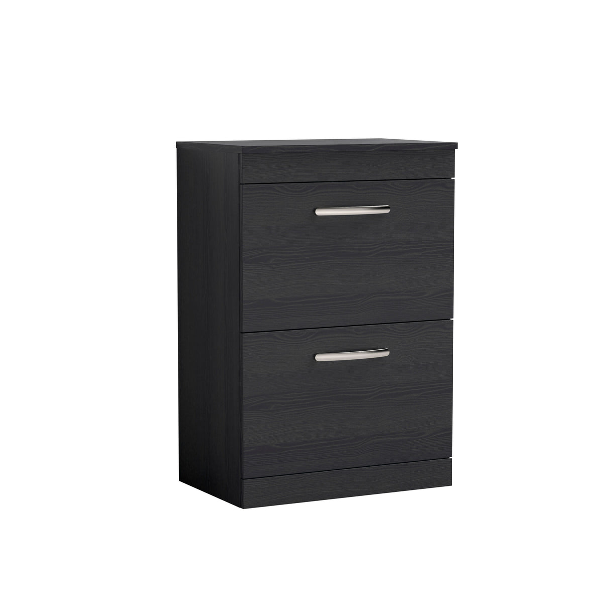 Nuie Athena 600mm 2 Drawer Floor Standing Vanity Unit With Co-ordinating Worktop