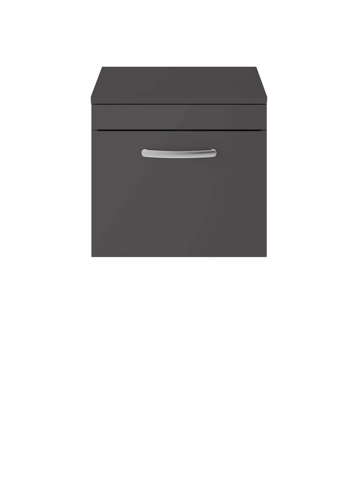 Nuie Athena 500mm 1 Drawer Wall Hung Vanity Unit With Co-ordinating Worktop