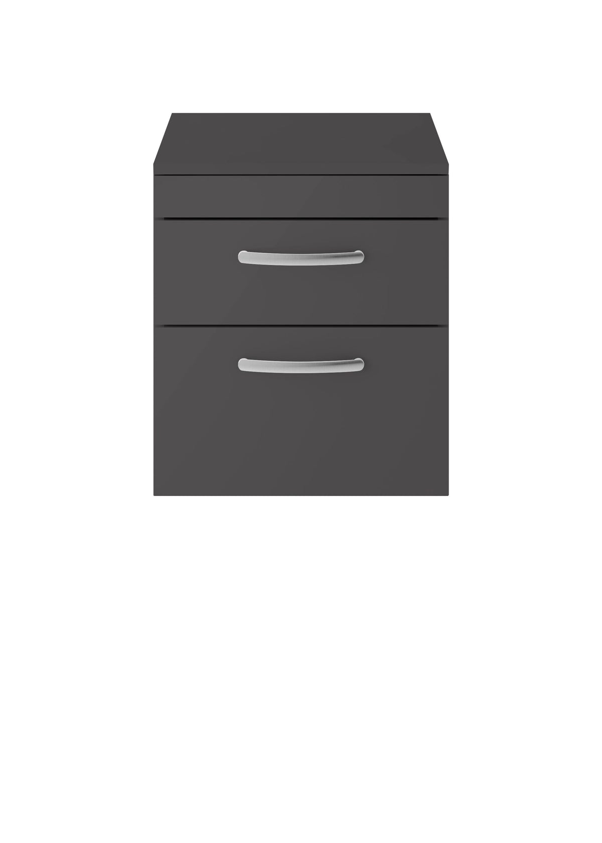 Nuie Athena 500mm 2 Drawer Wall Hung Vanity Unit With Co-ordinating Worktop