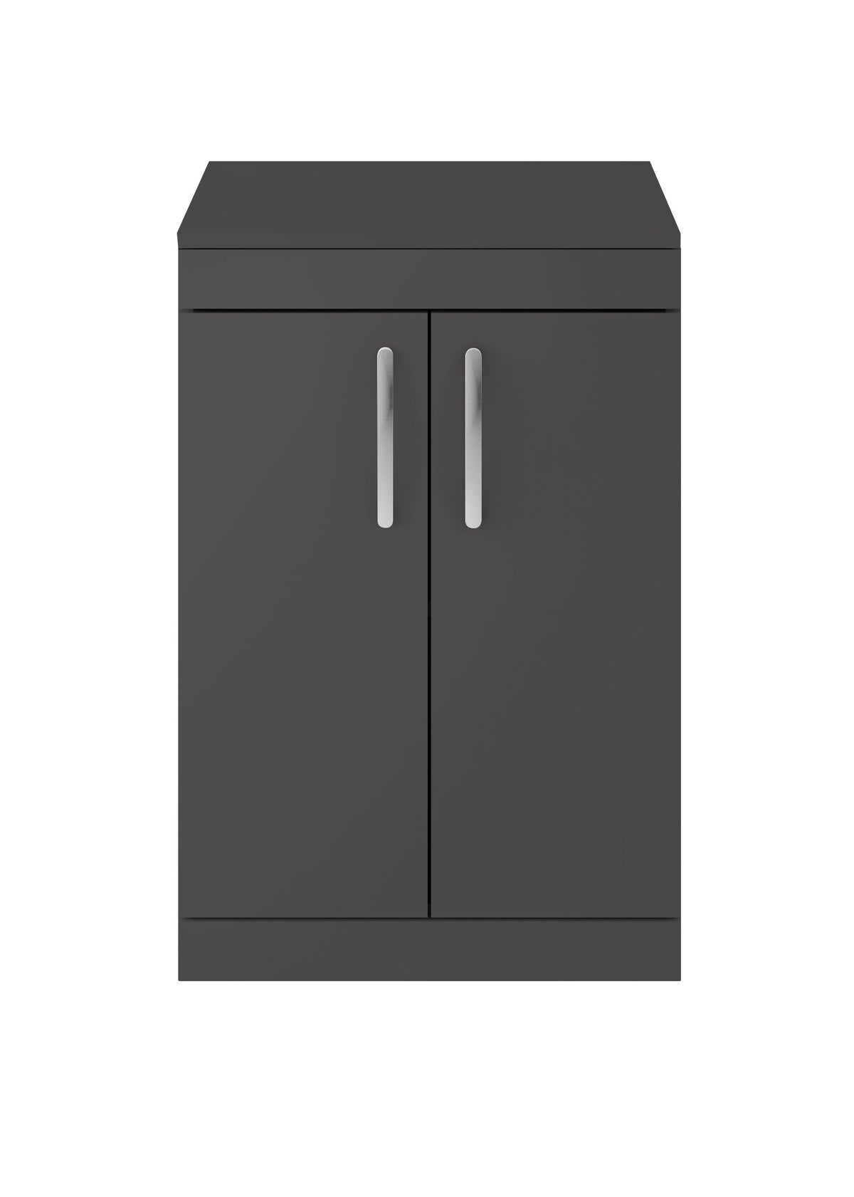 Nuie Athena 600mm 2 Door Floor Standing Vanity Unit With Co-ordinating Worktop