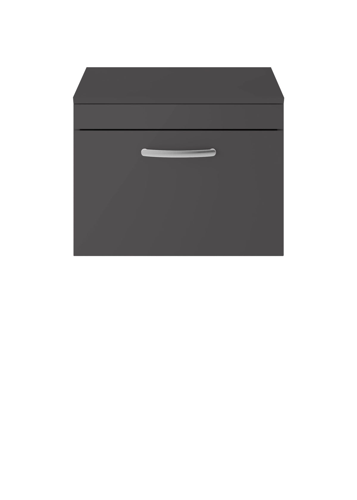 Nuie Athena 600mm 1 Drawer Wall Hung Vanity Unit With Co-ordinating Worktop