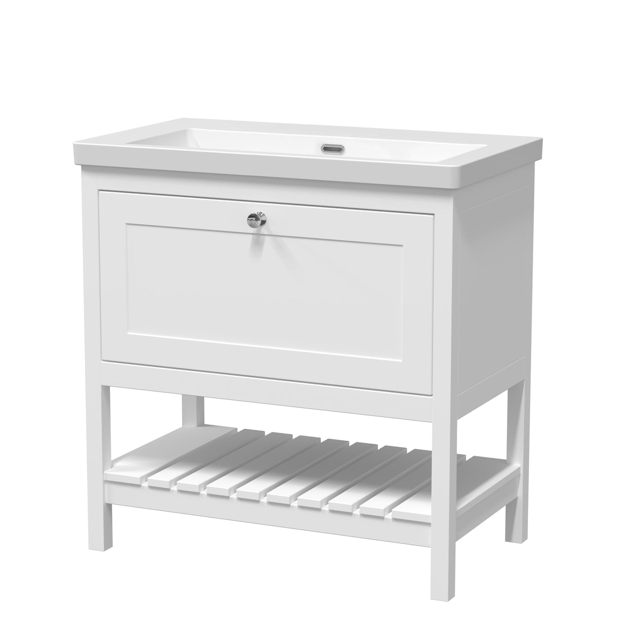 Old London Bexley 800mm 1 Drawer Floor Standing Vanity Unit