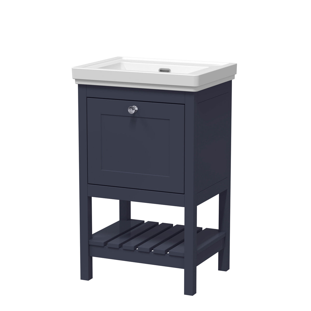Old London Bexley 500mm 1 Drawer Floor Standing Vanity Unit With Basin