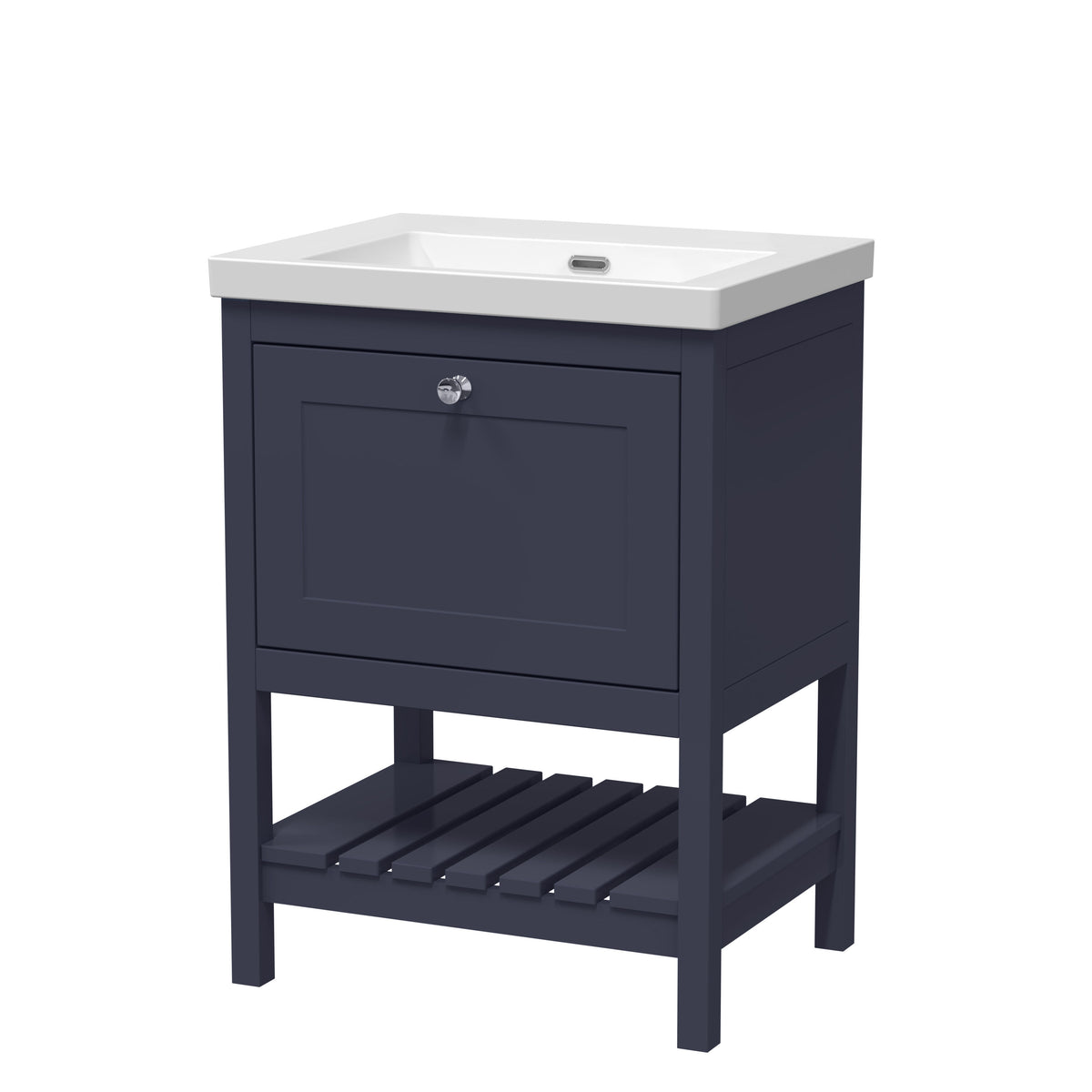 Old London Bexley 600mm 1 Drawer Floor Standing Vanity Unit