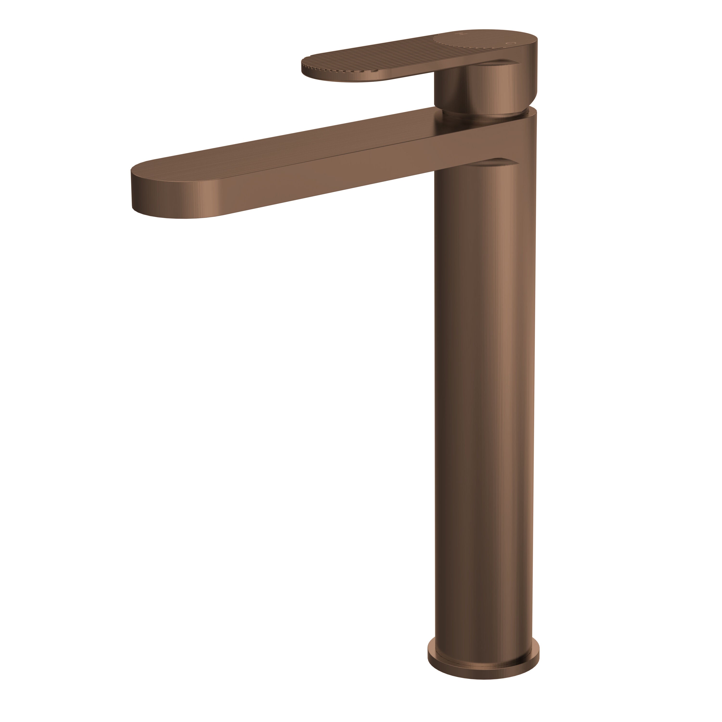nuie Cyprus Brushed Bronze High Rise Mono Basin Mixer