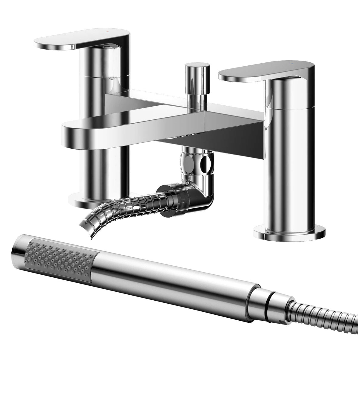 Nuie Binsey Deck Mounted Bath Shower Mixer With Kit