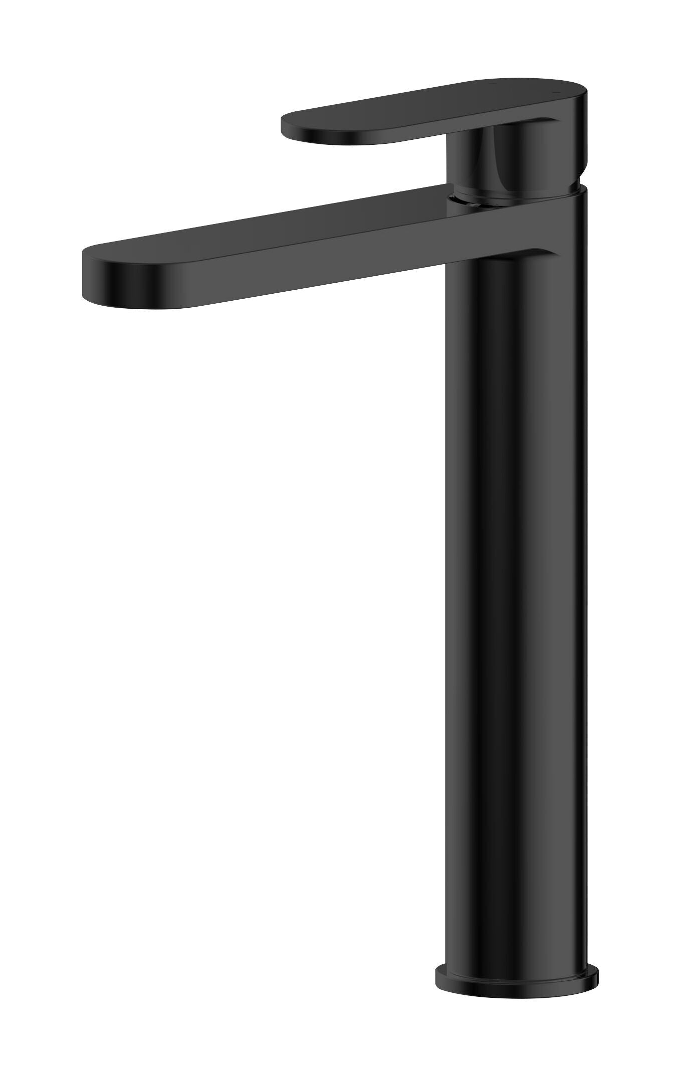 nuie Binsey Matt Black High Rise Mono Basin Mixer