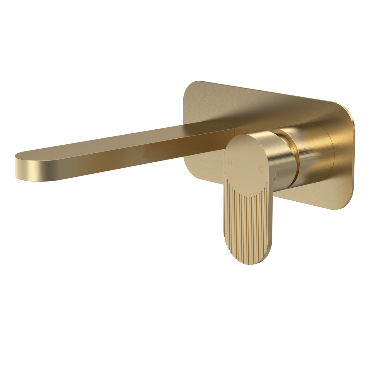 Nuie Cyprus 2 Tap Hole Wall Mounted Basin Mixer