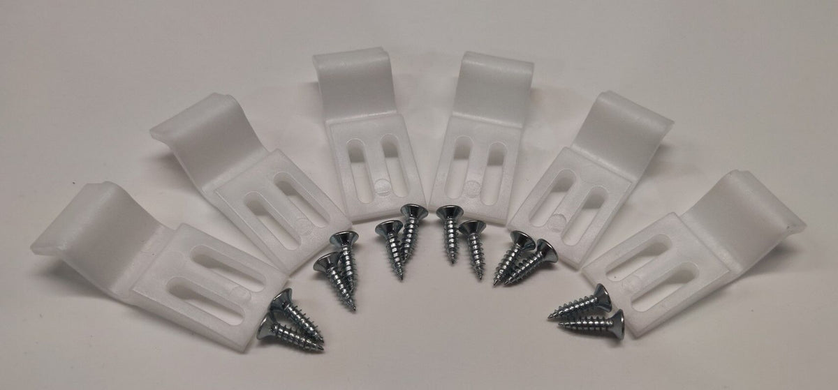 Nuie Shower Bath Panel Clips - Pack Of 6