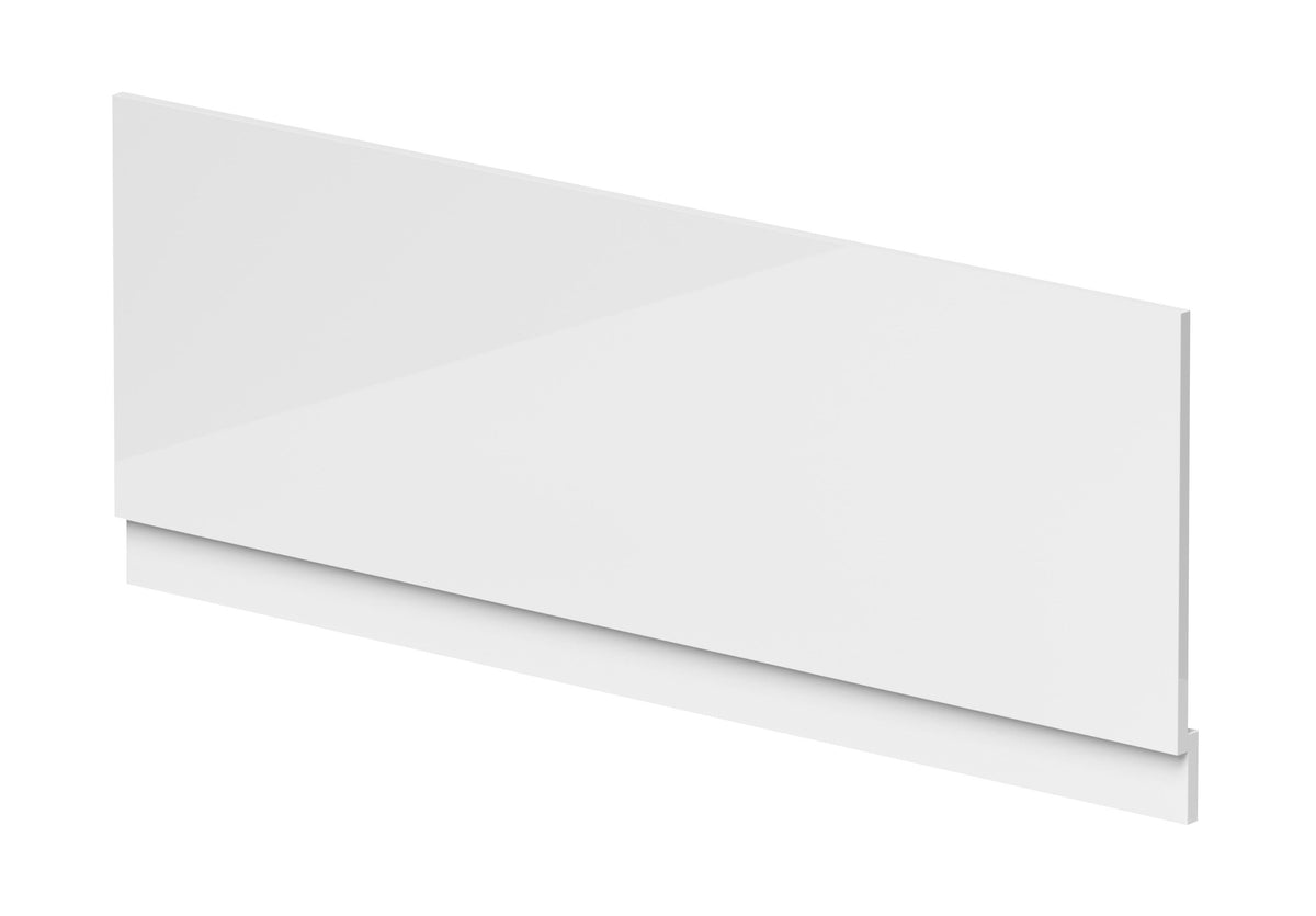 Nuie 1500mm MDF Gloss Straight Front Bath Panel With Plinth