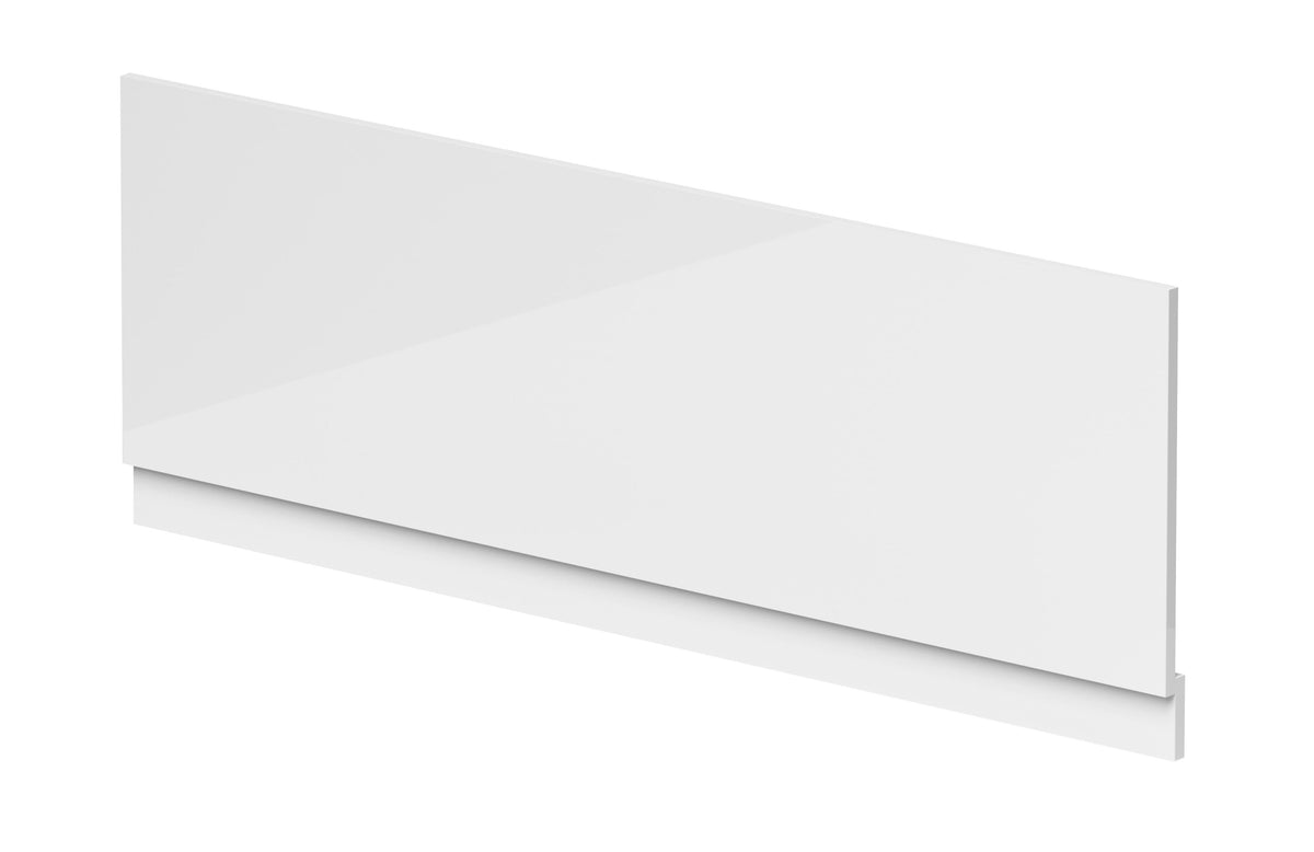 Nuie 1600mm MDF Gloss Straight Front Bath Panel With Plinth