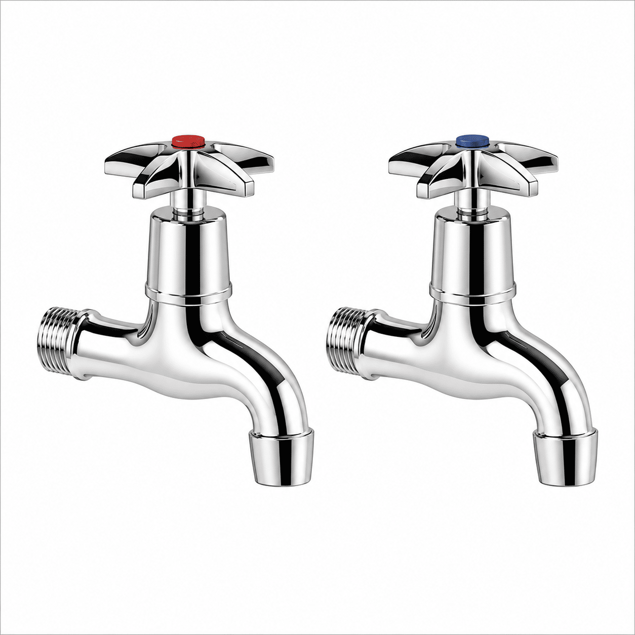 nuie Cleaner Sink Chrome Bib Taps
