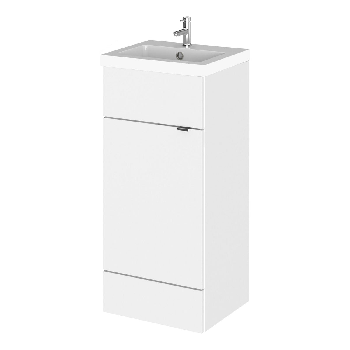 Hudson Reed Fusion 400mm 1 Door Floor Standing Vanity Unit With Basin