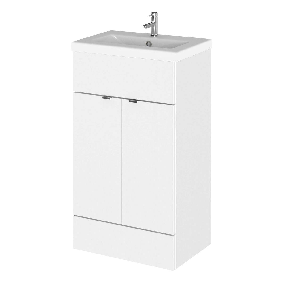 Hudson Reed Fusion 500mm 2 Door Floor Standing Vanity Unit With Basin