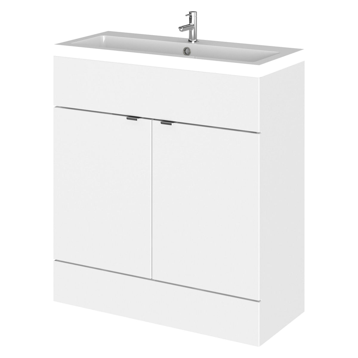 Hudson Reed Fusion 800mm 2 Door Floor Standing Vanity Unit With Basin