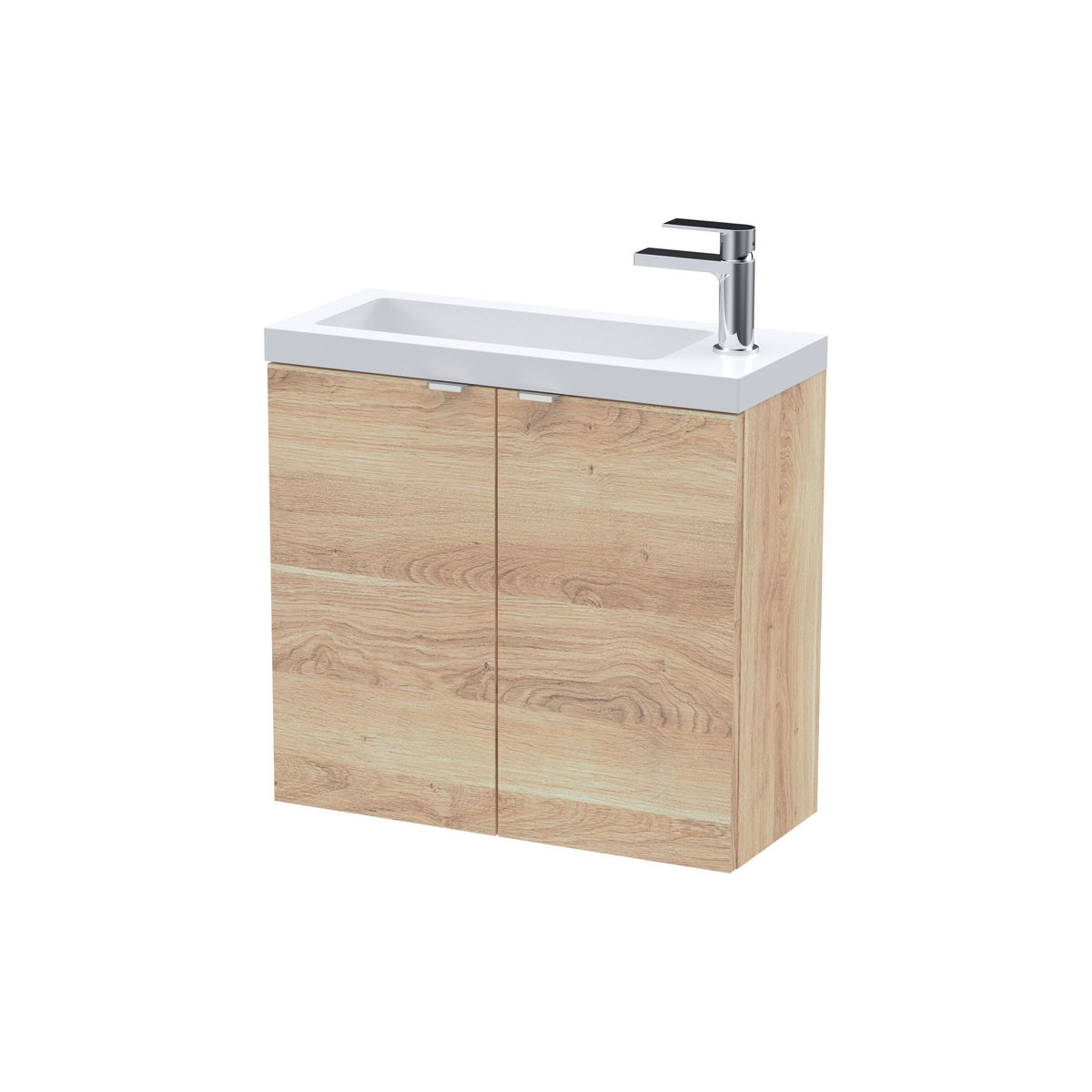 Hudson Reed Fusion 600mm 2 Door Wall Hung Vanity Unit With Basin